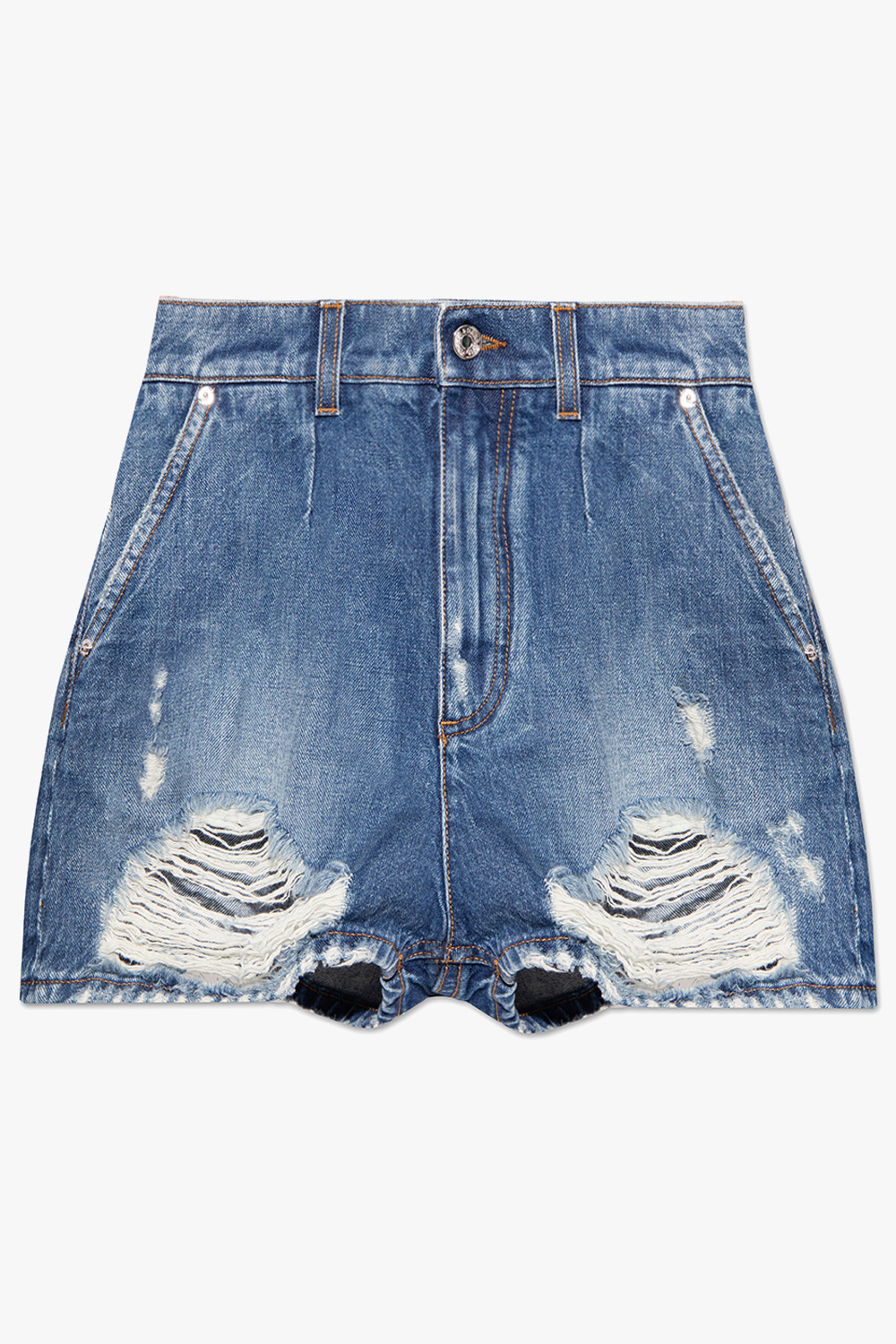 パンツ Dolce & Gabbana Garment-Dyed High Waist Denim Shorts Dolce & Gabbana Garment-Dyed High Waist Denim | THE LIST